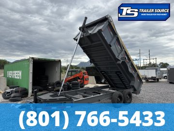 7x16 Diamond C LPT-GN 210 Gooseneck Dump Trailer - 32" Sides - 23K GVWR - Board Brackets, Hydraulic Jack(s)