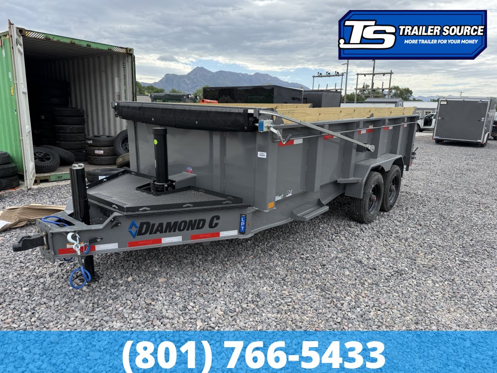 7x16 Diamond C LPT-GN 210 Gooseneck Dump