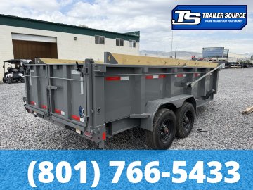 7x16 Diamond C LPT-GN 210 Gooseneck Dump Trailer - 32" Sides - 23K GVWR - Board Brackets, Hydraulic Jack(s)