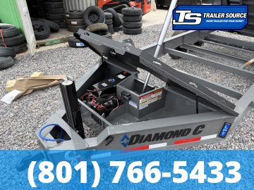 7x16 Diamond C LPT-GN 210 Gooseneck Dump Trailer - 32" Sides - 23K GVWR - Board Brackets, Hydraulic Jack(s)