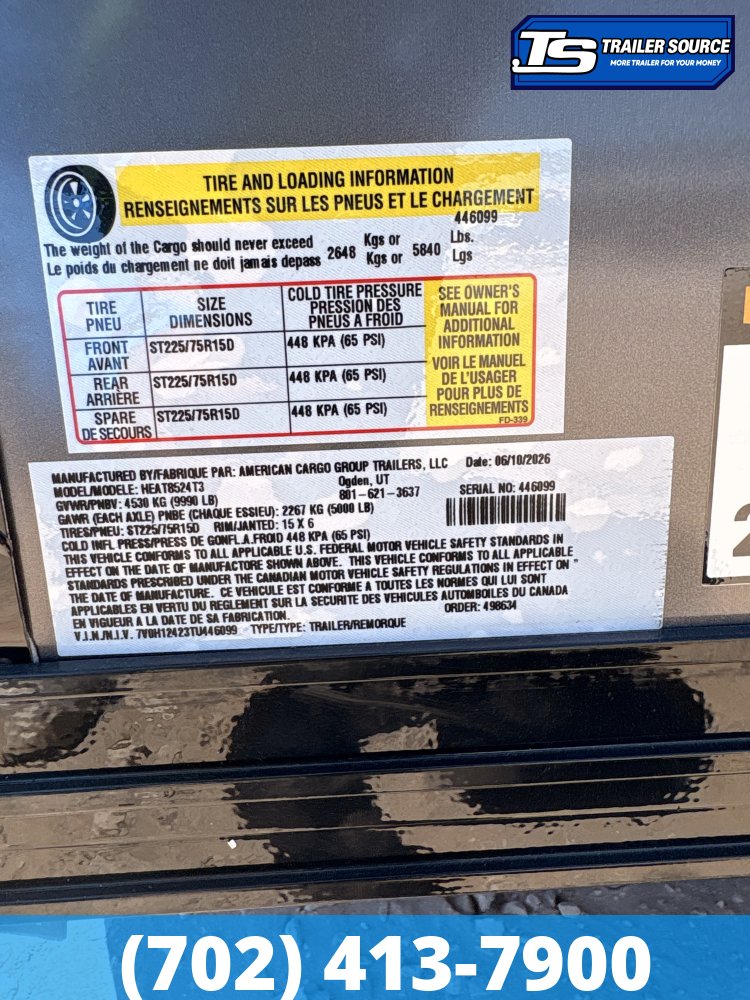 8.5x24 Haulmark Heat Enclosed Car Hauler Trailer - 7'6" Interior - 10K GVWR - .080 PolyCor, Black Out Package