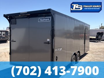 8.5x24 Haulmark Heat Enclosed Car Hauler Trailer - 7'6" Interior - 10K GVWR - .080 PolyCor, Black Out Package