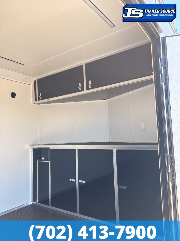 8.5x24 Haulmark Heat Enclosed Car Hauler Trailer - 7'6" Interior - 10K GVWR - .080 PolyCor, Black Out Package