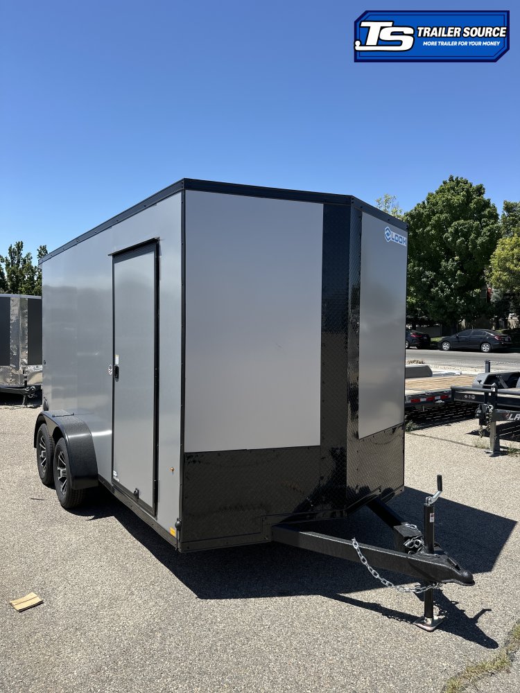 7x14 Look ST DLX Enclosed Cargo Trailer - 7'0" Interior - 7K GVWR - .080 PolyCor, Alloy Wheels, Black Out Package, Rear Spoiler w/ Load Lights