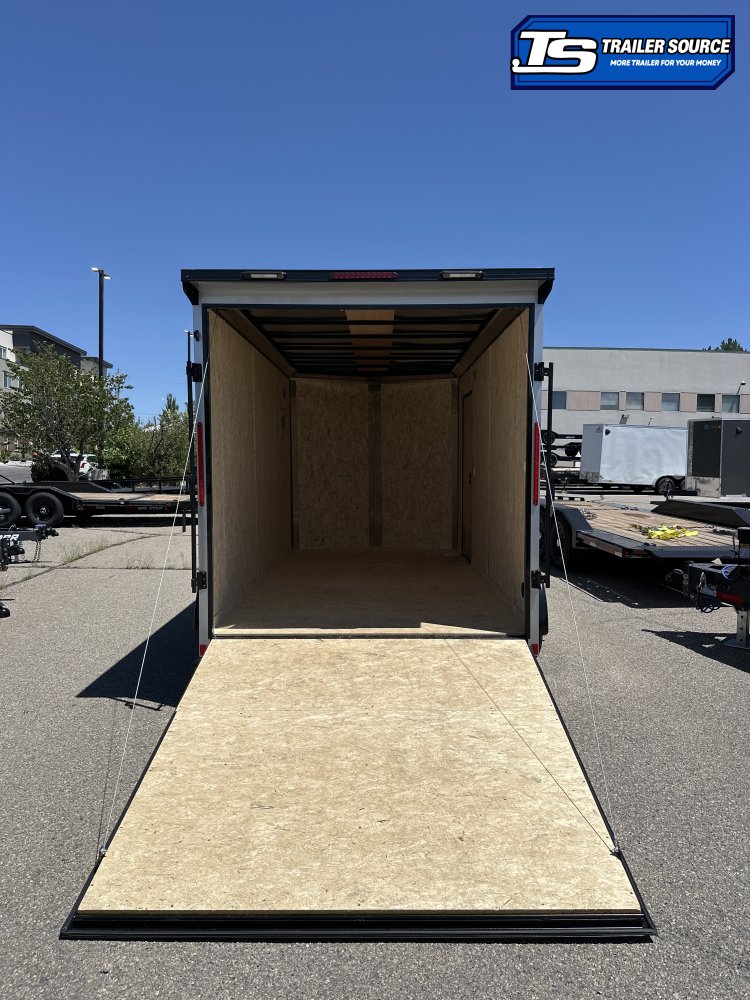 7x14 Look ST DLX Enclosed Cargo Trailer - 7'0" Interior - 7K GVWR - .080 PolyCor, Alloy Wheels, Black Out Package, Rear Spoiler w/ Load Lights