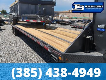 8.5x40 Diamond C FMAX-HDT 210 Gooseneck Hydraulic Dovetail Equipment Trailer - 25K GVWR -