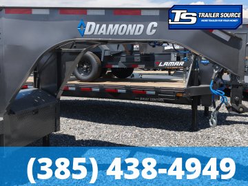 8.5x40 Diamond C FMAX-HDT 210 Gooseneck Hydraulic Dovetail Equipment Trailer - 25K GVWR -