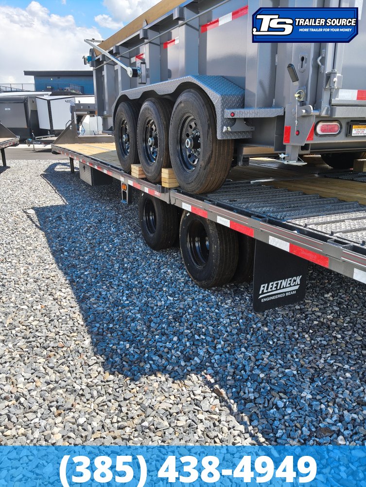 8.5x40 Diamond C FMAX-HDT 210 Gooseneck Hydraulic Dovetail Equipment Trailer - 25K GVWR -