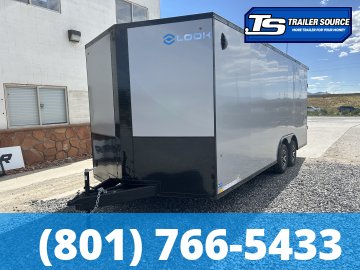 8.5x20 Look ST DLX Enclosed Cargo Trailer - 7'0" Interior - 7K GVWR - .080 PolyCor, Aluminum Outer Wheels, Black Out Package, Rear Spoiler w/ Load Lights