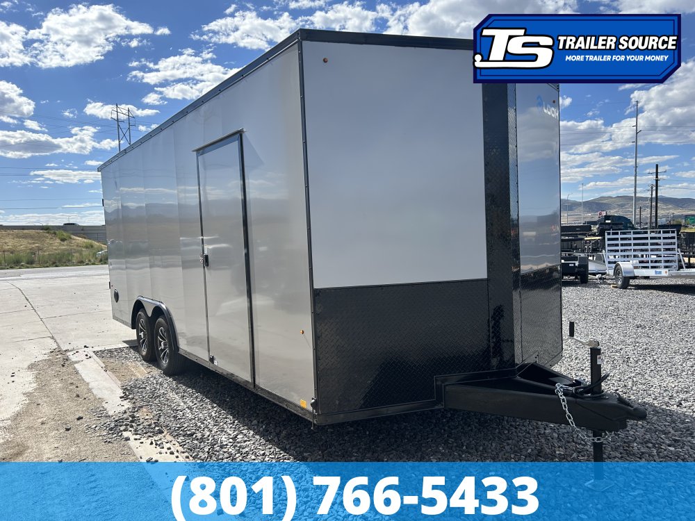 8.5x20 Look ST DLX Enclosed Cargo Trailer - 7'0" Interior - 7K GVWR - .080 PolyCor, Aluminum Outer Wheels, Black Out Package, Rear Spoiler w/ Load Lights