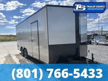 8.5x20 Look ST DLX Enclosed Cargo Trailer - 7'0" Interior - 7K GVWR - .080 PolyCor, Aluminum Outer Wheels, Black Out Package, Rear Spoiler w/ Load Lights