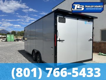 8.5x20 Look ST DLX Enclosed Cargo Trailer - 7'0" Interior - 7K GVWR - .080 PolyCor, Aluminum Outer Wheels, Black Out Package, Rear Spoiler w/ Load Lights