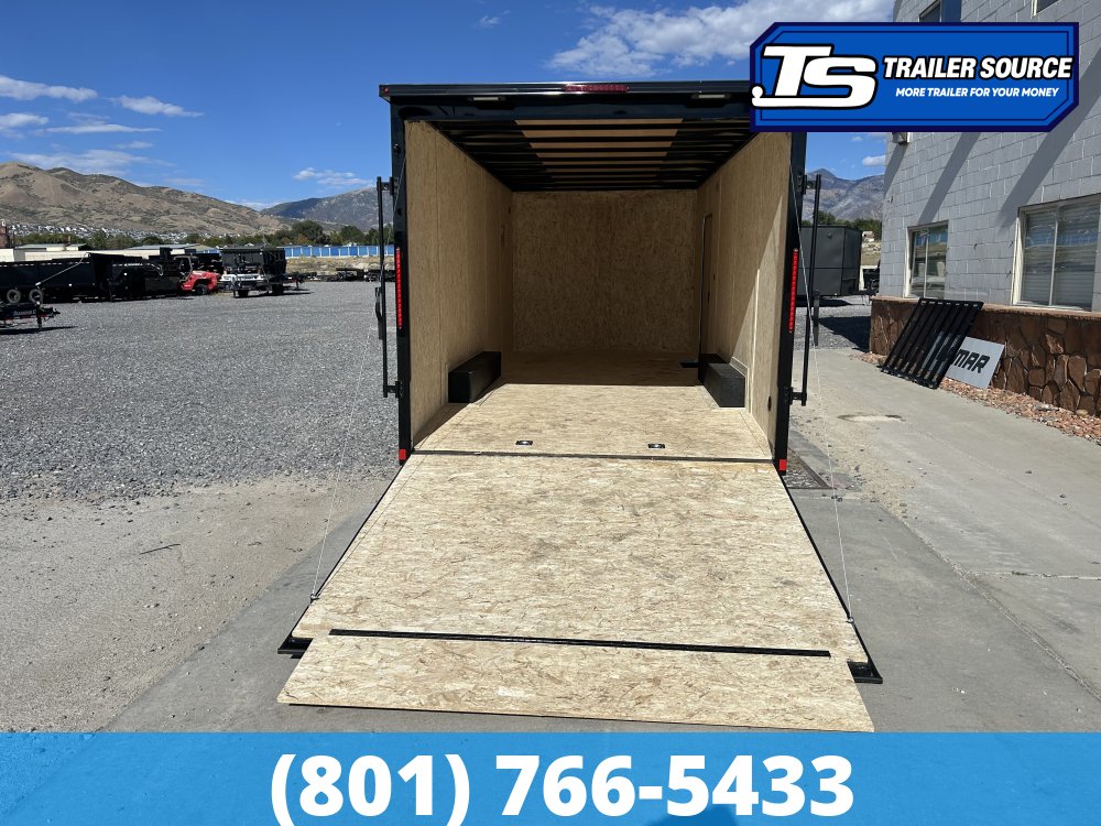 8.5x20 Look ST DLX Enclosed Cargo Trailer - 7'0" Interior - 7K GVWR - .080 PolyCor, Aluminum Outer Wheels, Black Out Package, Rear Spoiler w/ Load Lights