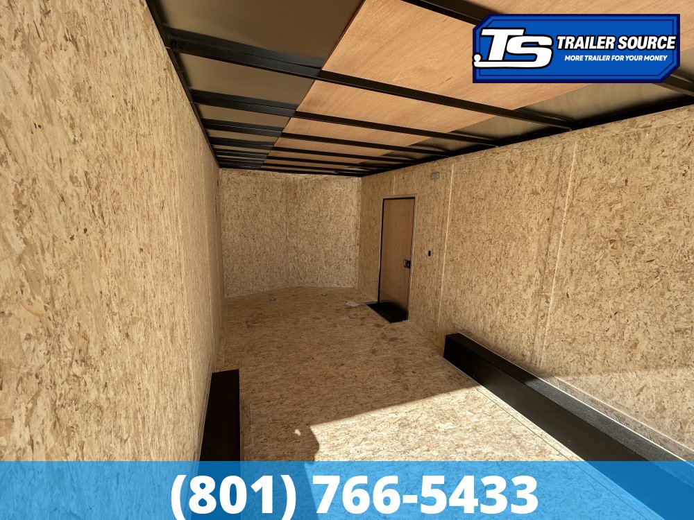 8.5x20 Look ST DLX Enclosed Cargo Trailer - 7'0" Interior - 7K GVWR - .080 PolyCor, Aluminum Outer Wheels, Black Out Package, Rear Spoiler w/ Load Lights