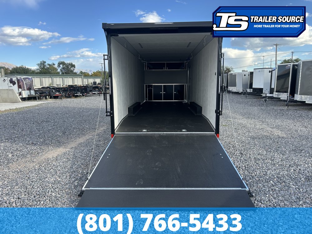 8.5x28 Haulmark Heat Enclosed Car Hauler Trailer - 7'6" Interior - 10K GVWR - .080 PolyCor, Rear Spoiler w/ Load Lights, Spread Axles