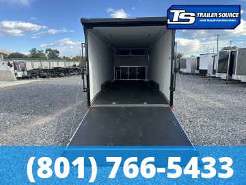 8.5x28 Haulmark Heat Enclosed Car Hauler Trailer - 7'6" Interior - 10K GVWR - .080 PolyCor, Rear Spoiler w/ Load Lights, Spread Axles