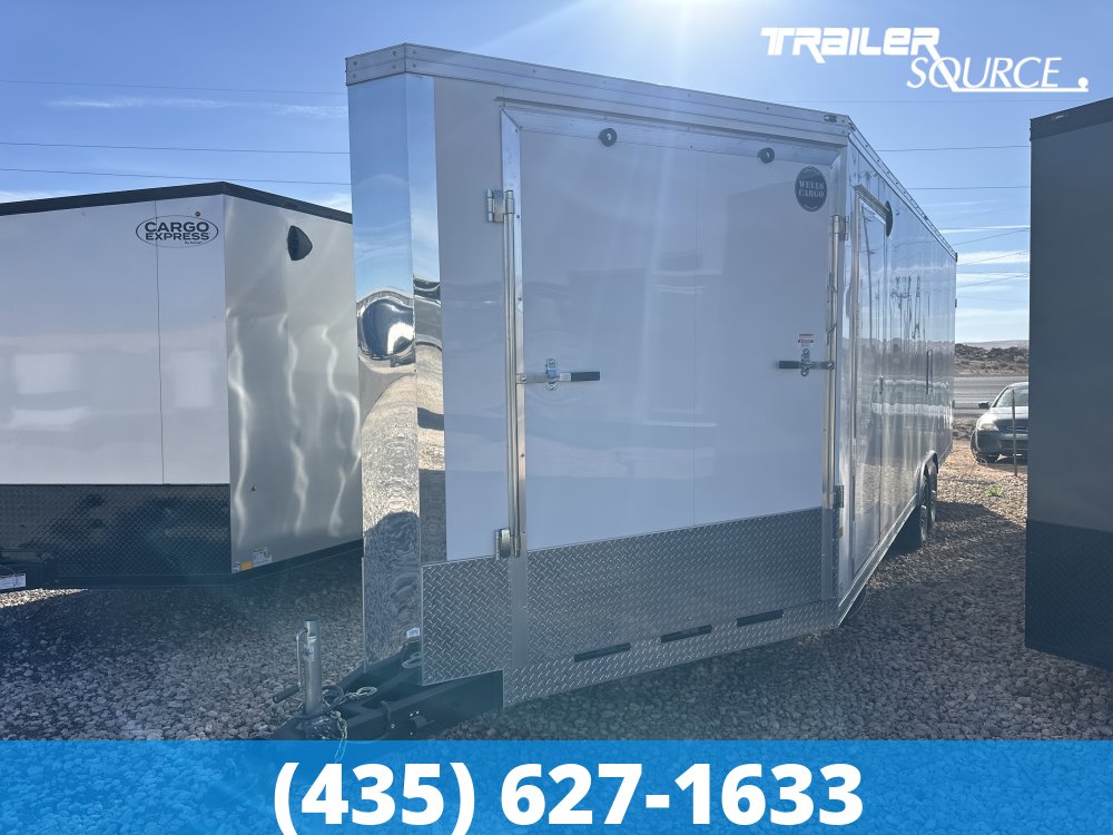 8.5x30 Wells Cargo Sport Trac 7'6" Interior 10K Tandem Axle Snowmobile