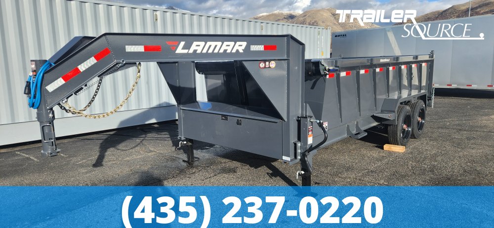7x16 Lamar DT Gooseneck Dump