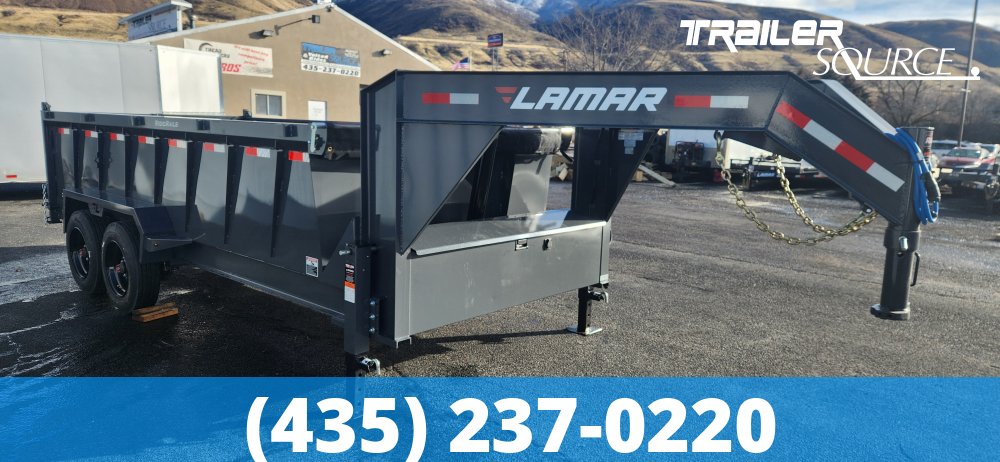 7x16 Lamar DT Gooseneck Dump