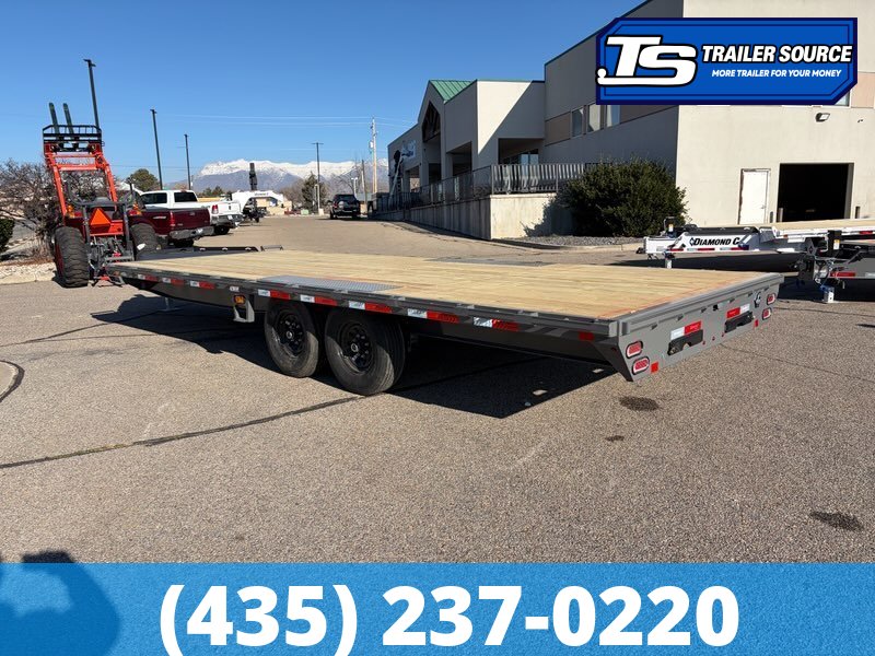 8.5x22 Diamond C DEC 207 Deckover Equipment Trailer -  15.5K GVWR -
