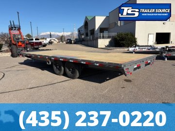 8.5x22 Diamond C DEC 207 Deckover Equipment Trailer -  15.5K GVWR -