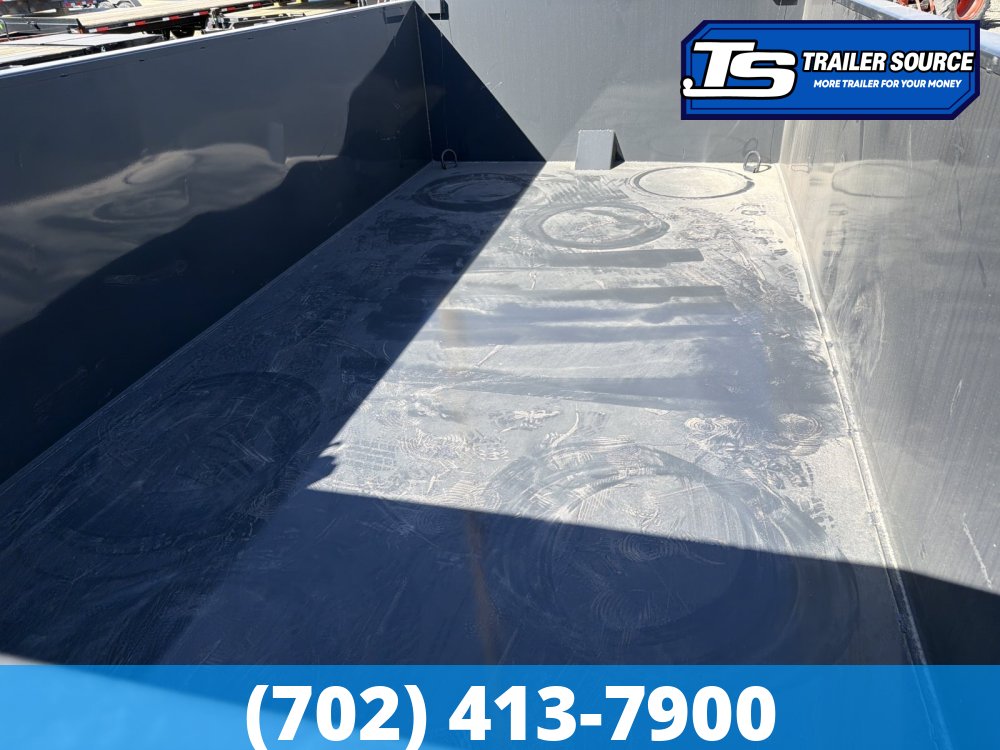 7x14 Lamar DT Dump Trailer - 36" Sides - 14K GVWR - 7 Gauge Floor, Telescopic