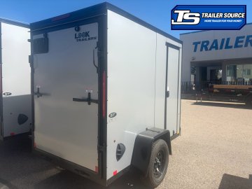 5x8 Look ST DLX Enclosed Cargo Trailer - 6'0" Interior - 3.5K GVWR - .080 PolyCor, Black Out Package, Ramp Door, RV Door