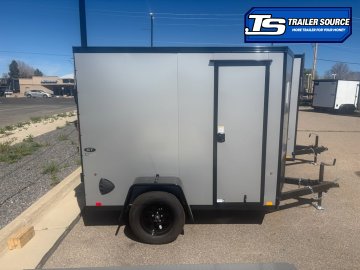 5x8 Look ST DLX Enclosed Cargo Trailer - 6'0" Interior - 3.5K GVWR - .080 PolyCor, Black Out Package, Ramp Door, RV Door