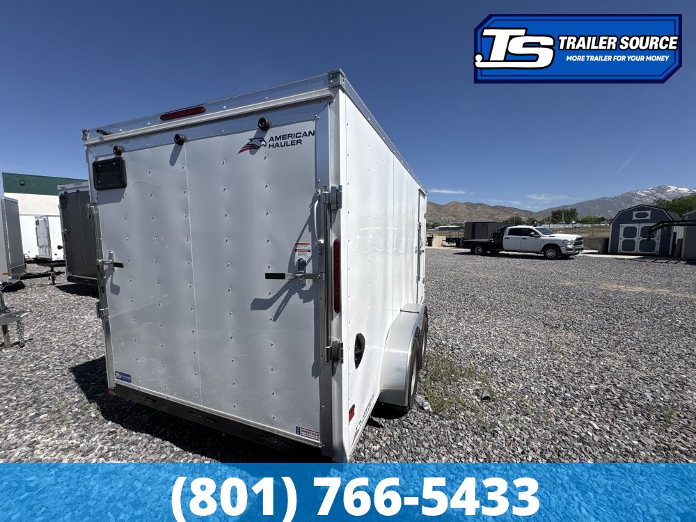 7x14 American Hauler Arrow Enclosed Cargo Trailer - 6'6" Interior - 3.5K GVWR - Ramp Door