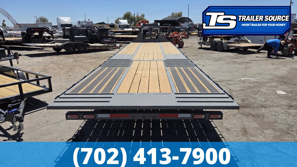 8.5x35 Diamond C FMAX-HDT 210 Gooseneck Hydraulic Dovetail Equipment Trailer - 25K GVWR - 2-Speed Jack, Winch Plate