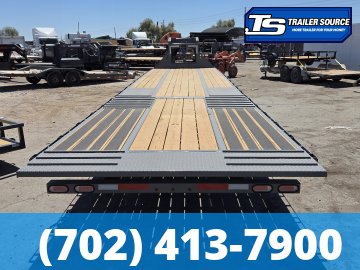 8.5x35 Diamond C FMAX-HDT 210 Gooseneck Hydraulic Dovetail Equipment Trailer - 25K GVWR - 2-Speed Jack, Winch Plate