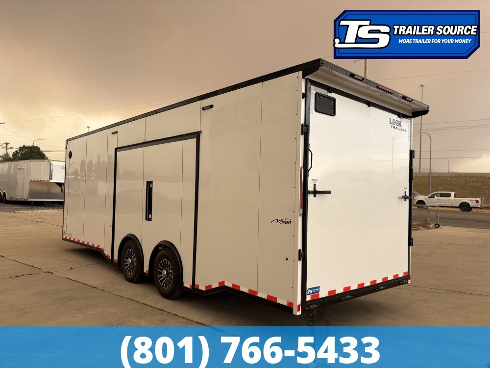 8.5x26 Look Vision Circuit Edition Enclosed Race Car Hauler Trailer - 7'6" Interior - 14K GVWR -