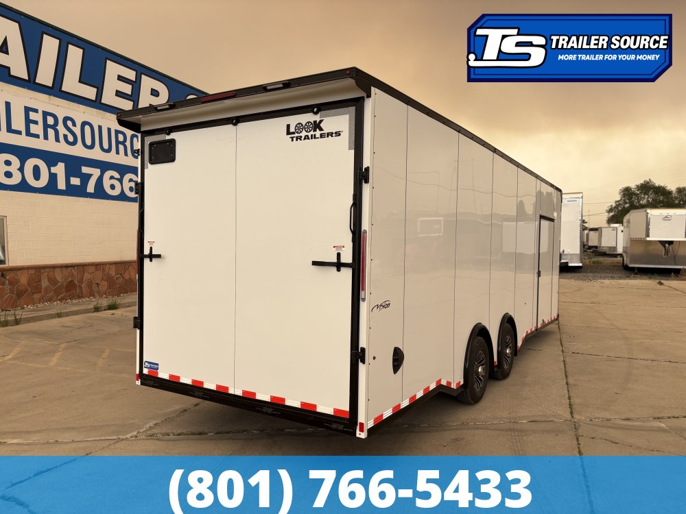 8.5x26 Look Vision Circuit Edition Enclosed Race Car Hauler Trailer - 7'6" Interior - 14K GVWR -