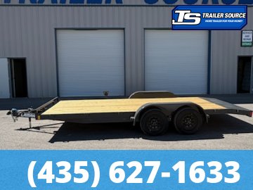 7x18 Lamar CE Flatbed Car Hauler Trailer - 7K GVWR - Dovetail