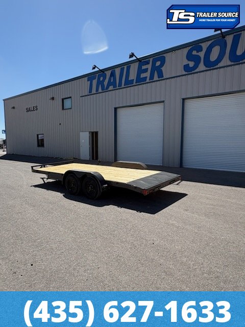 7x18 Lamar CE Flatbed Car Hauler Trailer - 7K GVWR - Dovetail