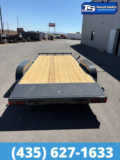 7x18 Lamar CE Flatbed Car Hauler Trailer - 7K GVWR - Dovetail