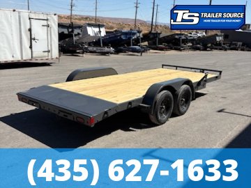 7x18 Lamar CE Flatbed Car Hauler Trailer - 7K GVWR - Dovetail