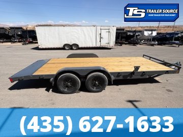 7x18 Lamar CE Flatbed Car Hauler Trailer - 7K GVWR - Dovetail