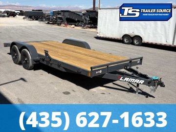 7x18 Lamar CE Flatbed Car Hauler Trailer - 7K GVWR - Dovetail