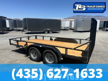 7x16 Echo EA-16-15T Utility Trailer - 7K GVWR - Tire Chocks