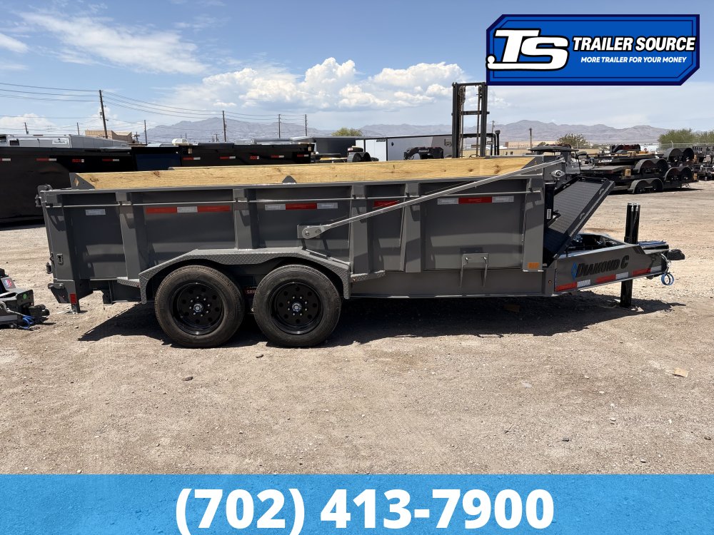 7x14 Diamond C LPT 208 Pacesetter Pkg Dump Trailer - 32" Sides - 18K GVWR -