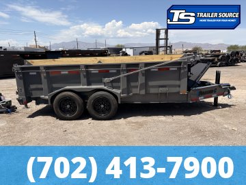 7x14 Diamond C LPT 208 Pacesetter Pkg Dump Trailer - 32" Sides - 18K GVWR -