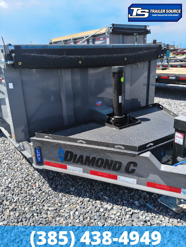 7x16 Diamond C LPT 208 Dump Trailer - 32" Sides - 18K GVWR - 18 Ply Tires