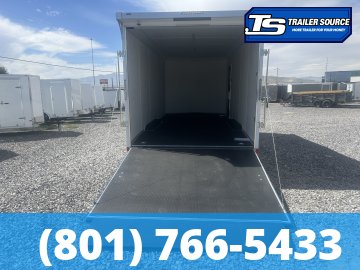 8.5x20 Haulmark Transport Canyon Edition Enclosed Cargo Trailer - 7'6" Interior - 10K GVWR - .080 PolyCor, Ramp Extension, Rear Spoiler, Rubber Coin Floor, RV Door, Torsion Axles, 