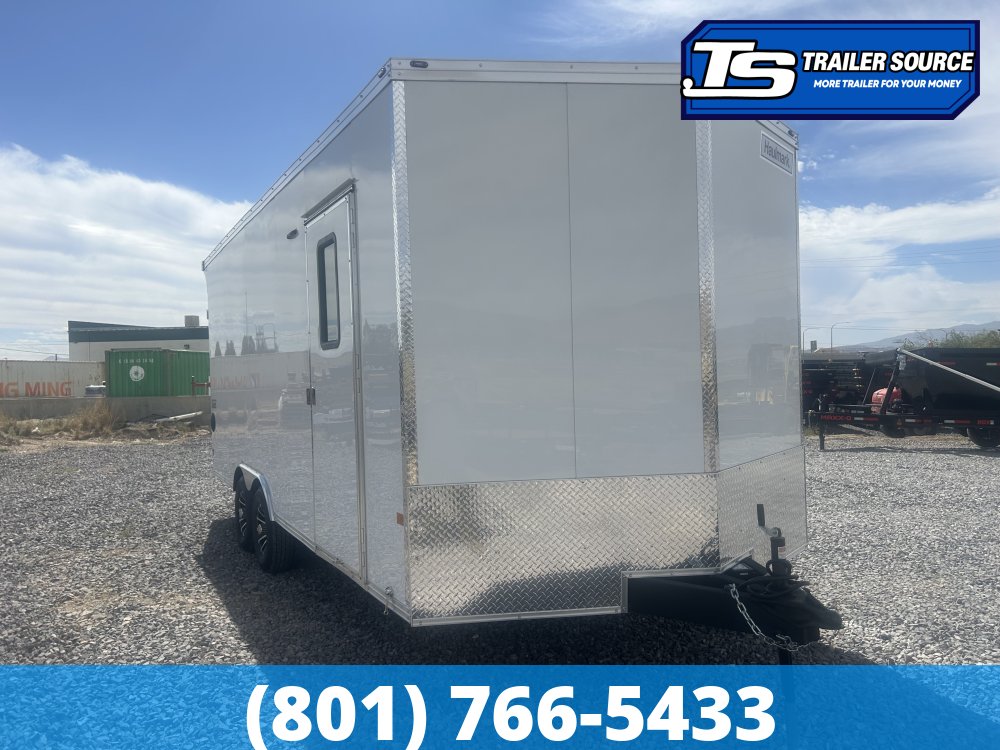 8.5x20 Haulmark Transport Canyon Edition Enclosed Cargo Trailer - 7'6" Interior - 10K GVWR - .080 PolyCor, Ramp Extension, Rear Spoiler, Rubber Coin Floor, RV Door, Torsion Axles, 