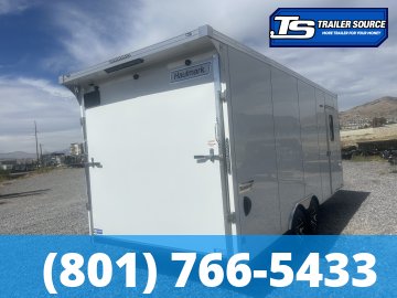 8.5x20 Haulmark Transport Canyon Edition Enclosed Cargo Trailer - 7'6" Interior - 10K GVWR - .080 PolyCor, Ramp Extension, Rear Spoiler, Rubber Coin Floor, RV Door, Torsion Axles, 