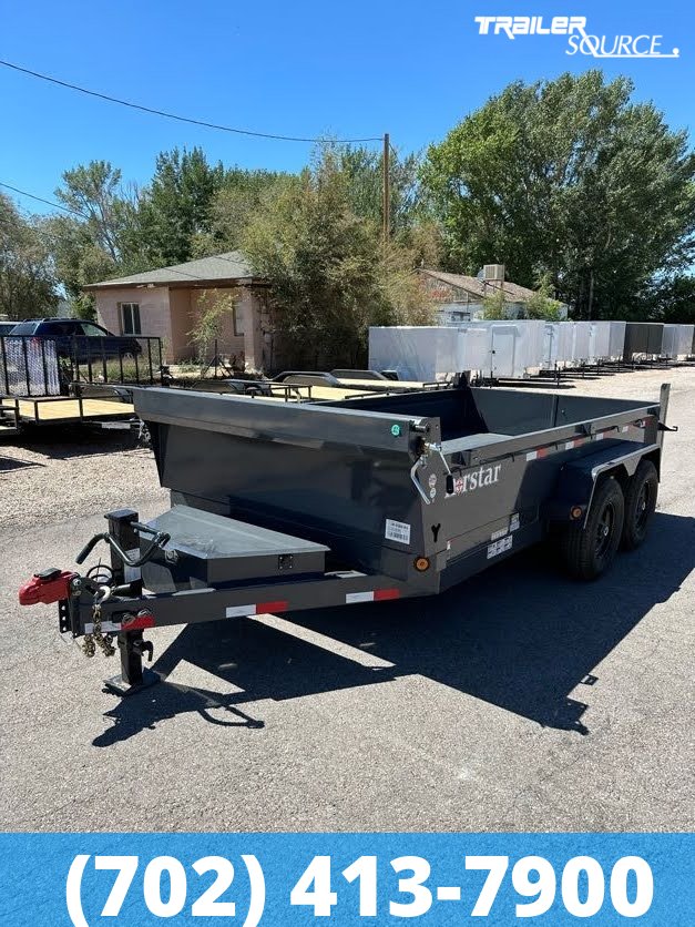 7x14 Norstar Iron Bull DCB 20" Sides 14K Dump Trailer