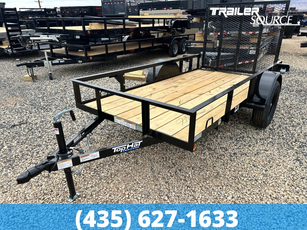 5x10 Top Hat Single Axle Utility