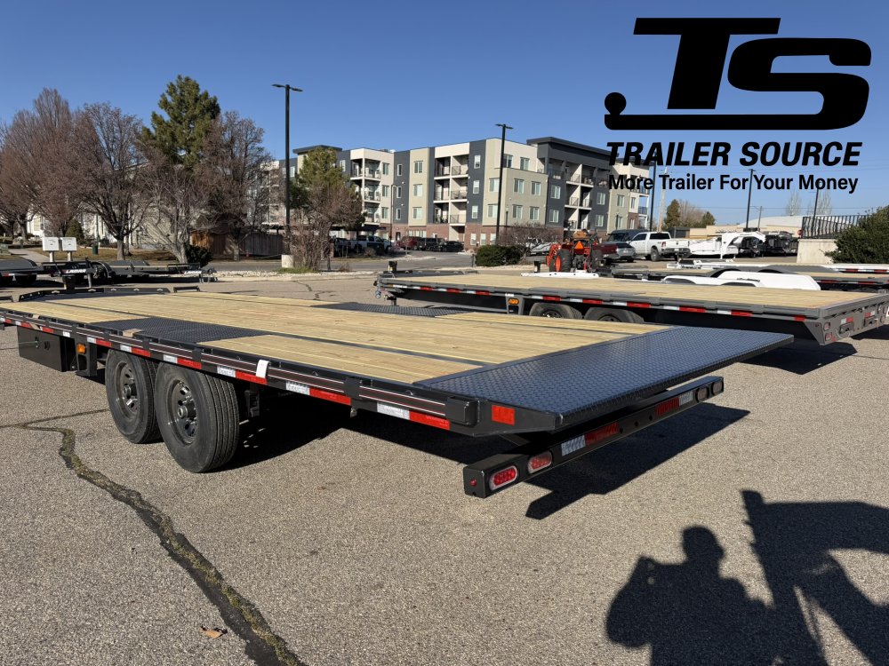 8.5x24 Diamond C DET 207 Deckover Tilt Trailer -  15.5K GVWR -