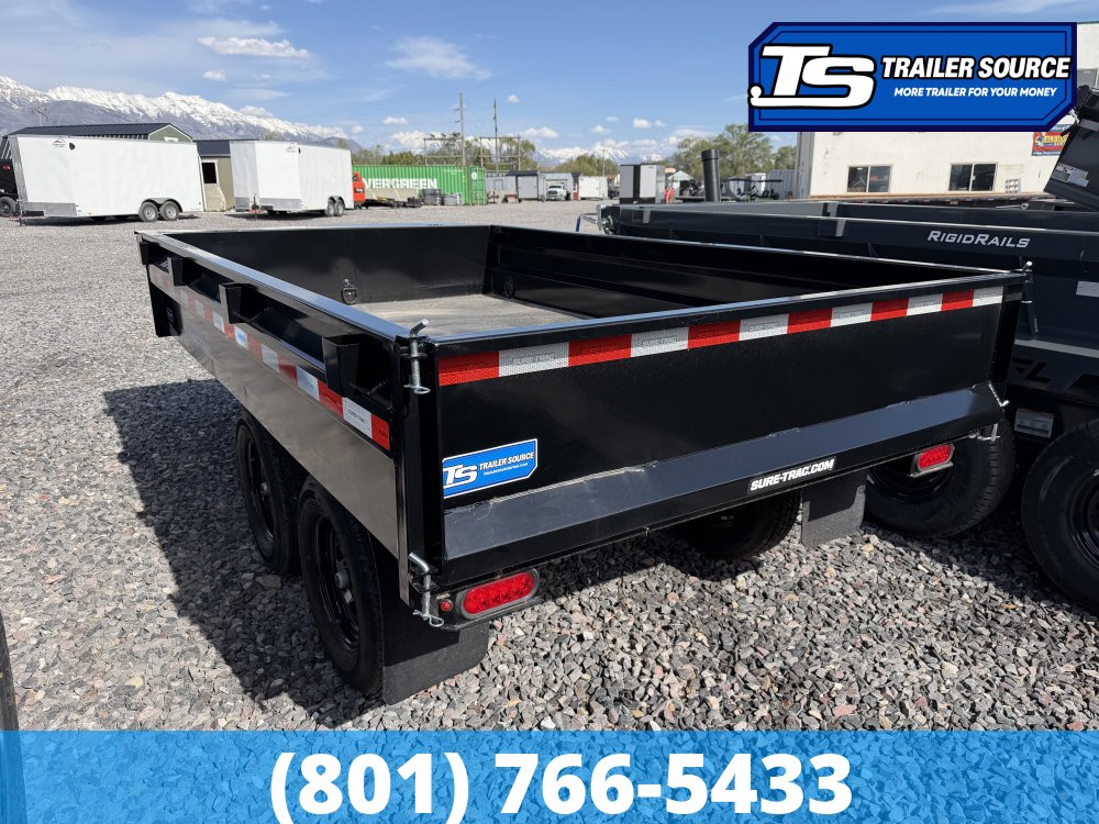 5x10 Sure-Trac SD Dump Trailer - 7K GVWR -